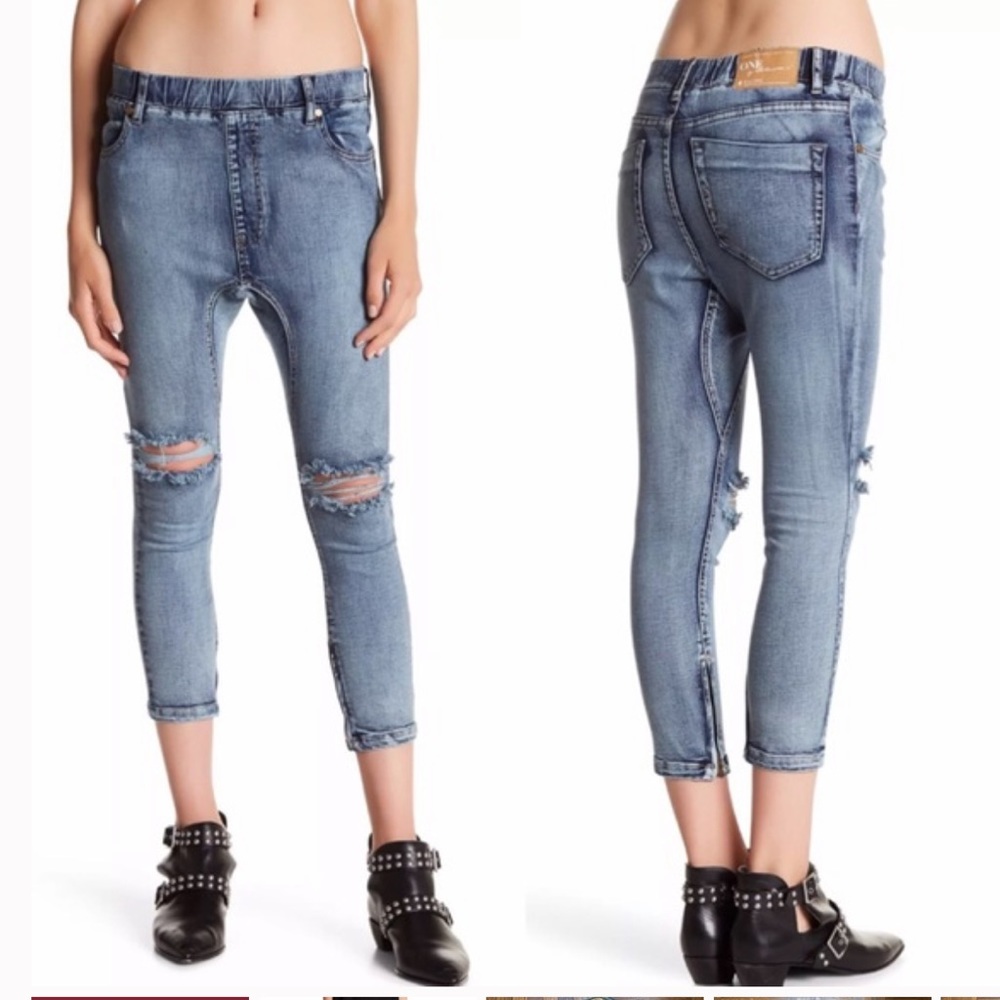 One Teaspoon | Phoenix Killers Denim Jogger Pants